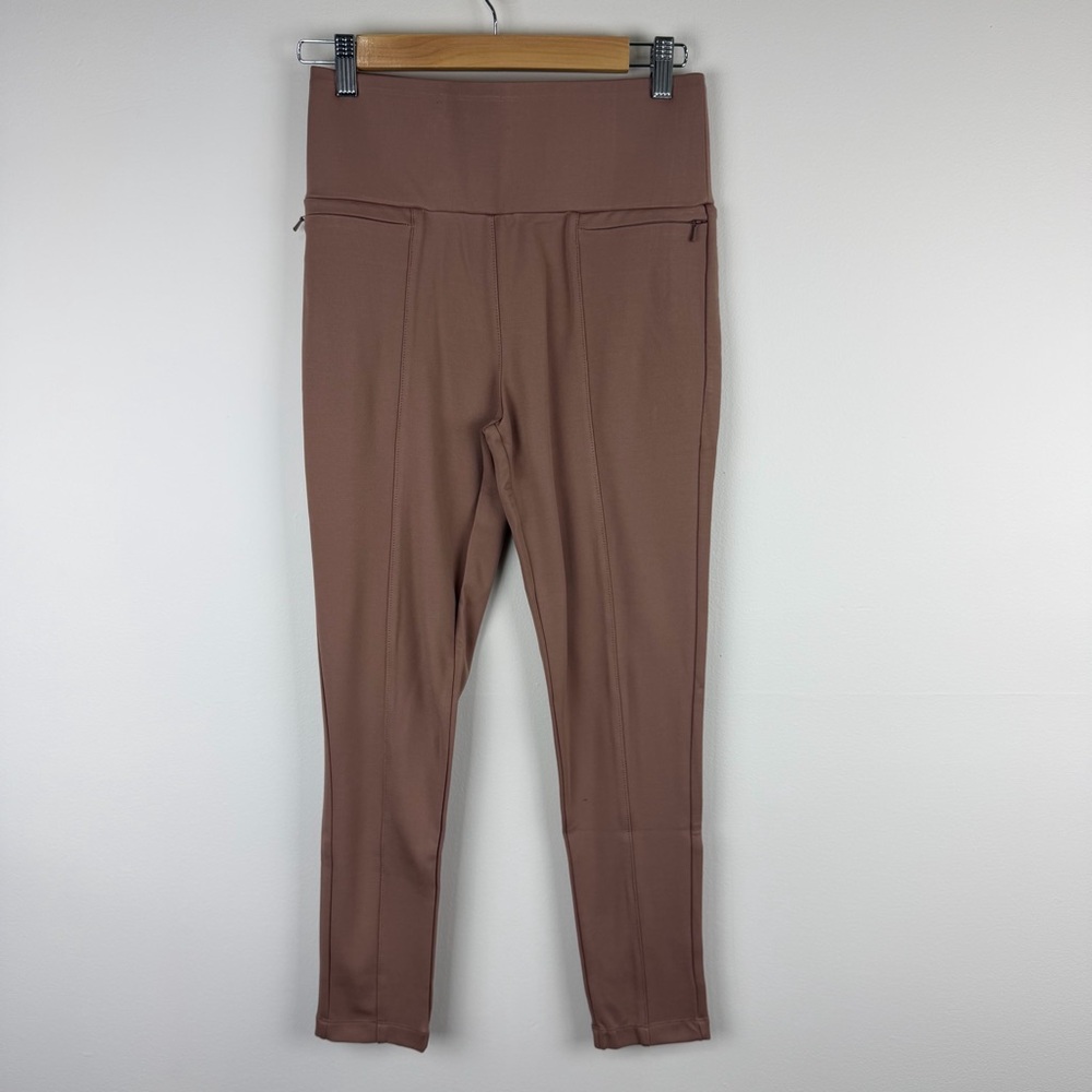 Betabrand Tan Power Down Skinny Yoga Dress Pants Core Size S Petite NWT